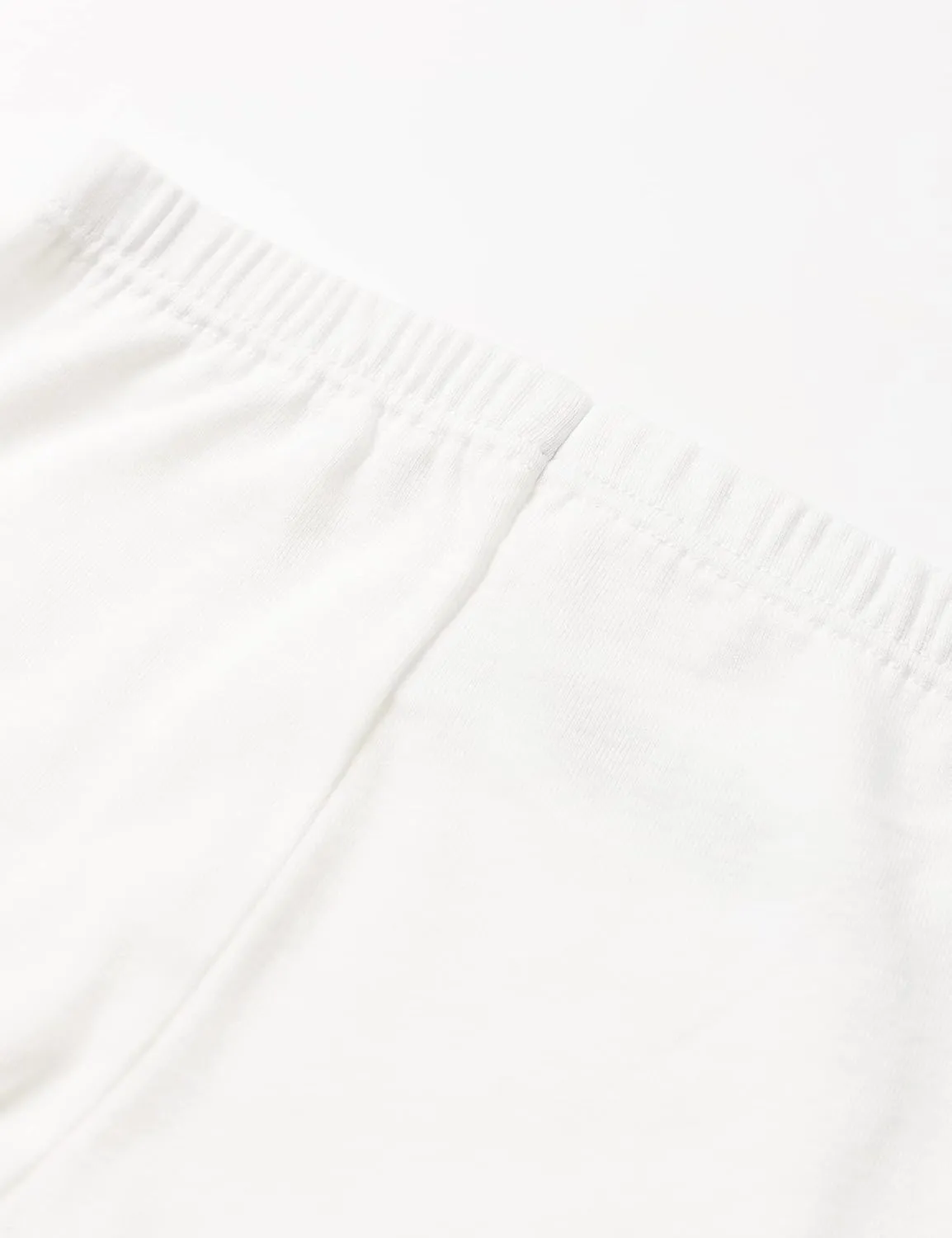 Petit Bateau Babies' Cotton Leggings White Style A00UF Sizes 3-36 Months