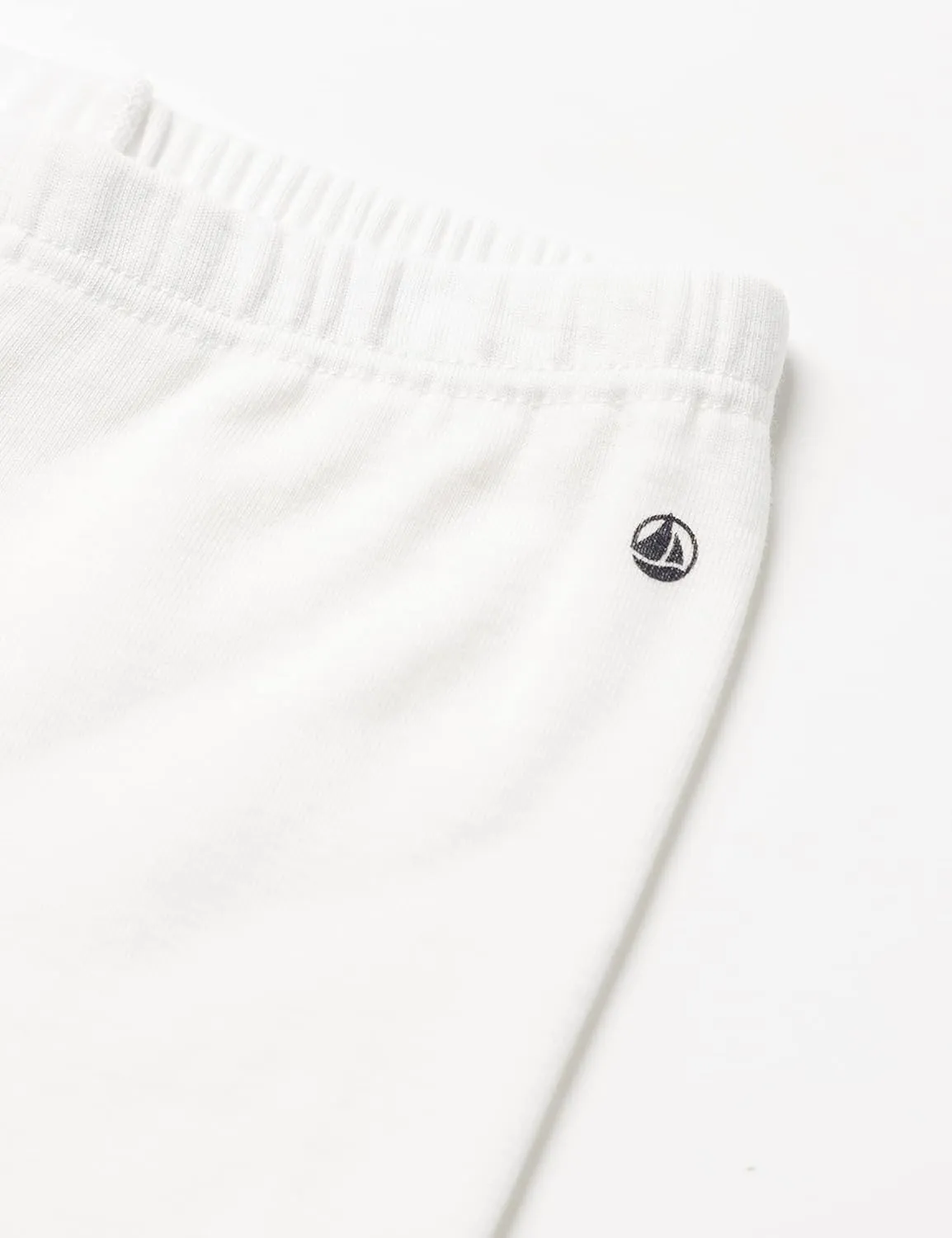Petit Bateau Babies' Cotton Leggings White Style A00UF Sizes 3-36 Months