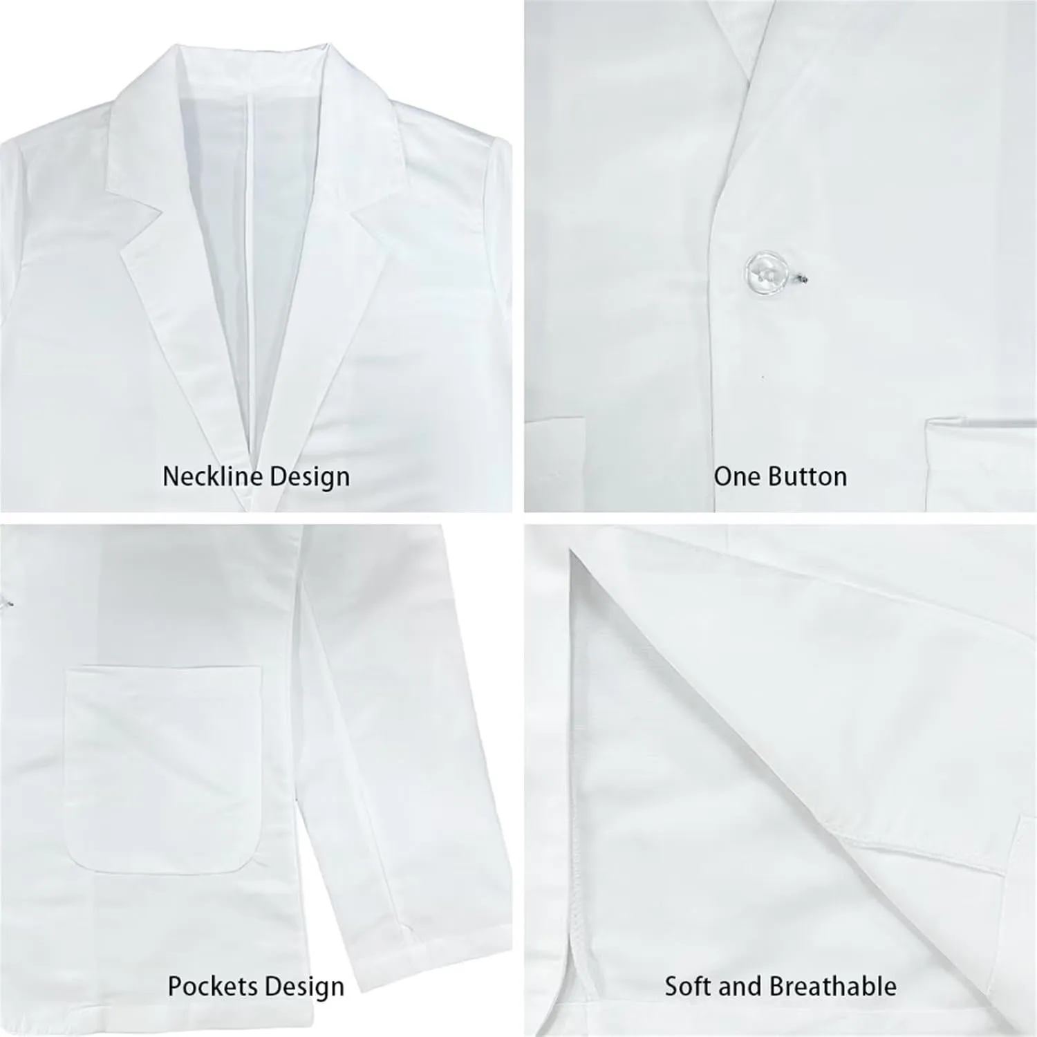 POLERO Womens Casual Blazers Long Sleeve Work Office Jacket with Pockets for Business