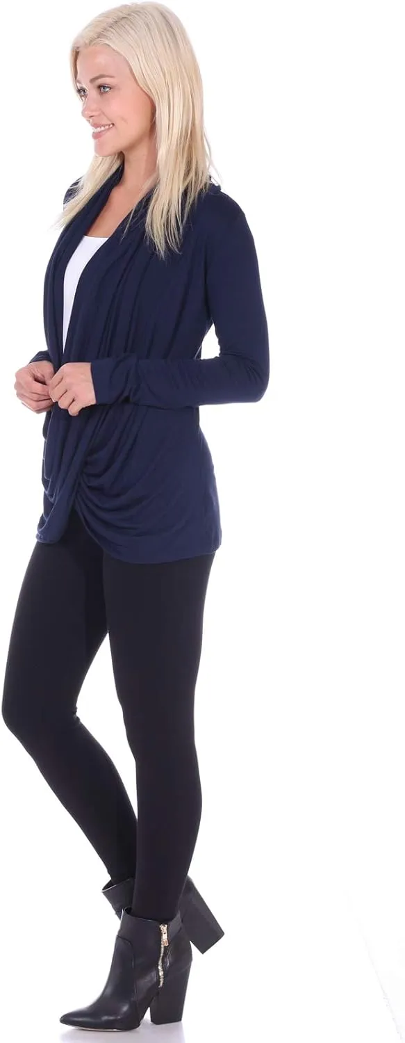 Popana Womens Casual Long Sleeve Criss Cross Fall Cardigan Plus Size Made in USA