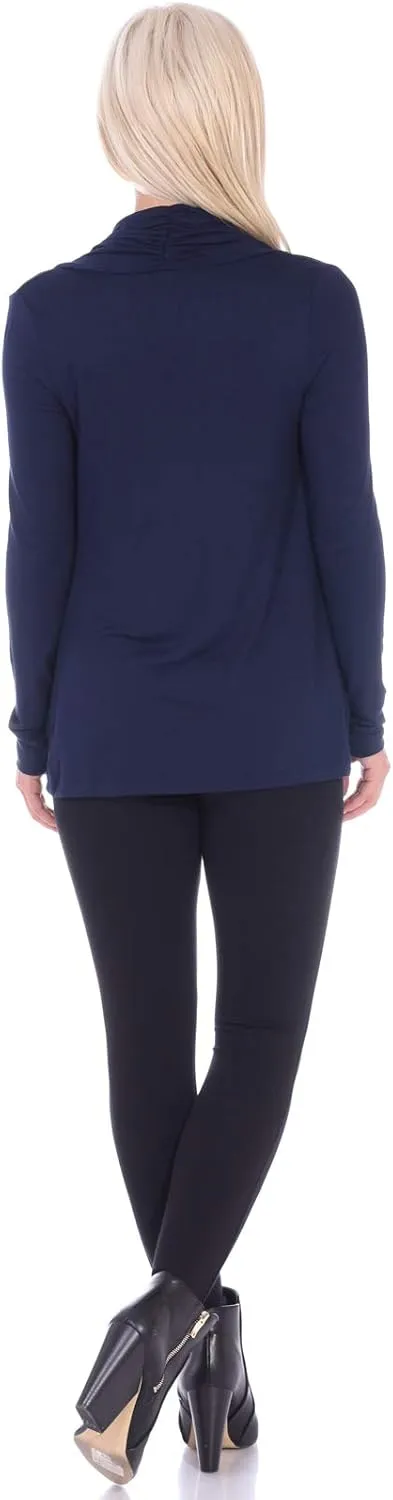 Popana Womens Casual Long Sleeve Criss Cross Fall Cardigan Plus Size Made in USA