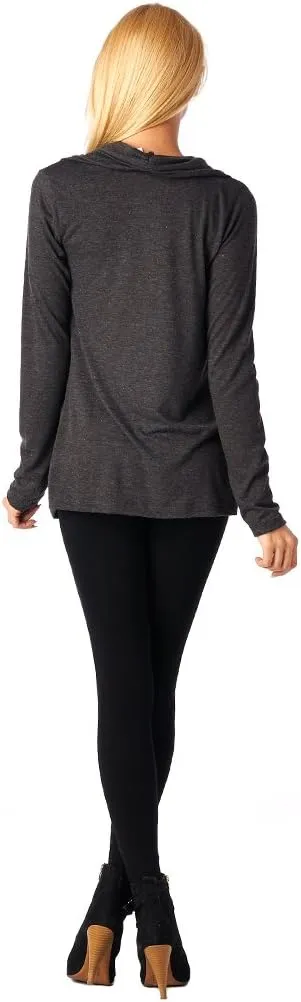 Popana Womens Casual Long Sleeve Criss Cross Fall Cardigan Plus Size Made in USA