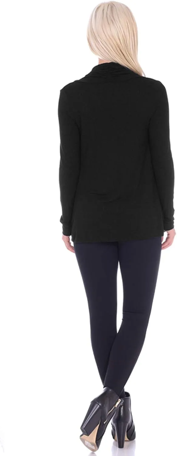 Popana Womens Casual Long Sleeve Criss Cross Fall Cardigan Plus Size Made in USA