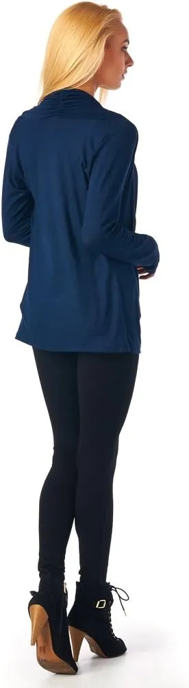 Popana Womens Casual Long Sleeve Criss Cross Fall Cardigan Plus Size Made in USA