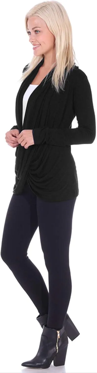 Popana Womens Casual Long Sleeve Criss Cross Fall Cardigan Plus Size Made in USA