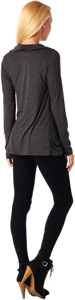Popana Womens Casual Long Sleeve Criss Cross Fall Cardigan Plus Size Made in USA