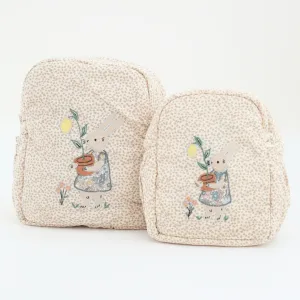 Rabbit's Garden School Bag (Personalise)