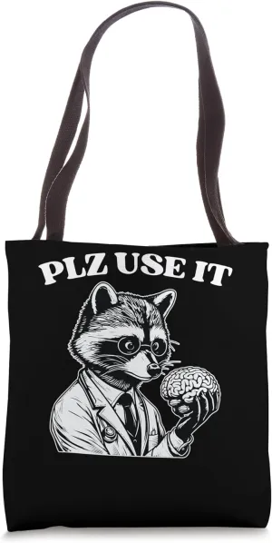 Raccoon Doctor Funny Graphic Novelty Humor Medical Student Tote Bag