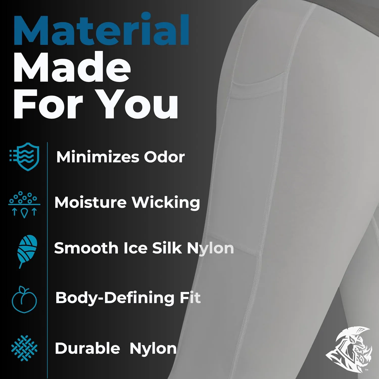 Real Men ABCD Pouch Compression Pants - 1, 2 & 3 Pack, Mens Leggings, Yoga Pants, Tights, Base Layer Men Cold Weather