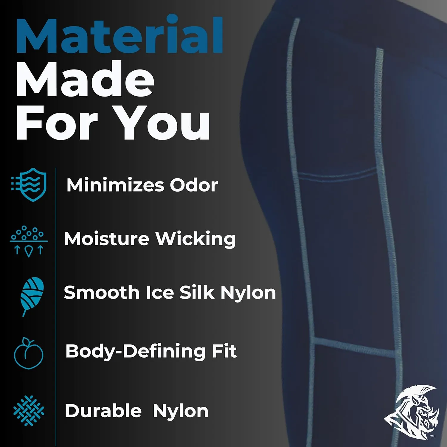 Real Men ABCD Pouch Compression Pants - 1, 2 & 3 Pack, Mens Leggings, Yoga Pants, Tights, Base Layer Men Cold Weather