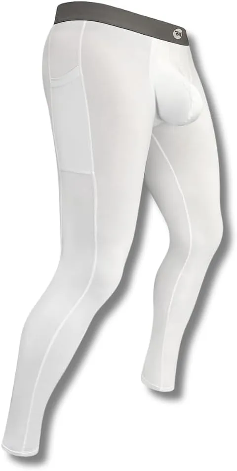 Real Men ABCD Pouch Compression Pants - 1, 2 & 3 Pack, Mens Leggings, Yoga Pants, Tights, Base Layer Men Cold Weather