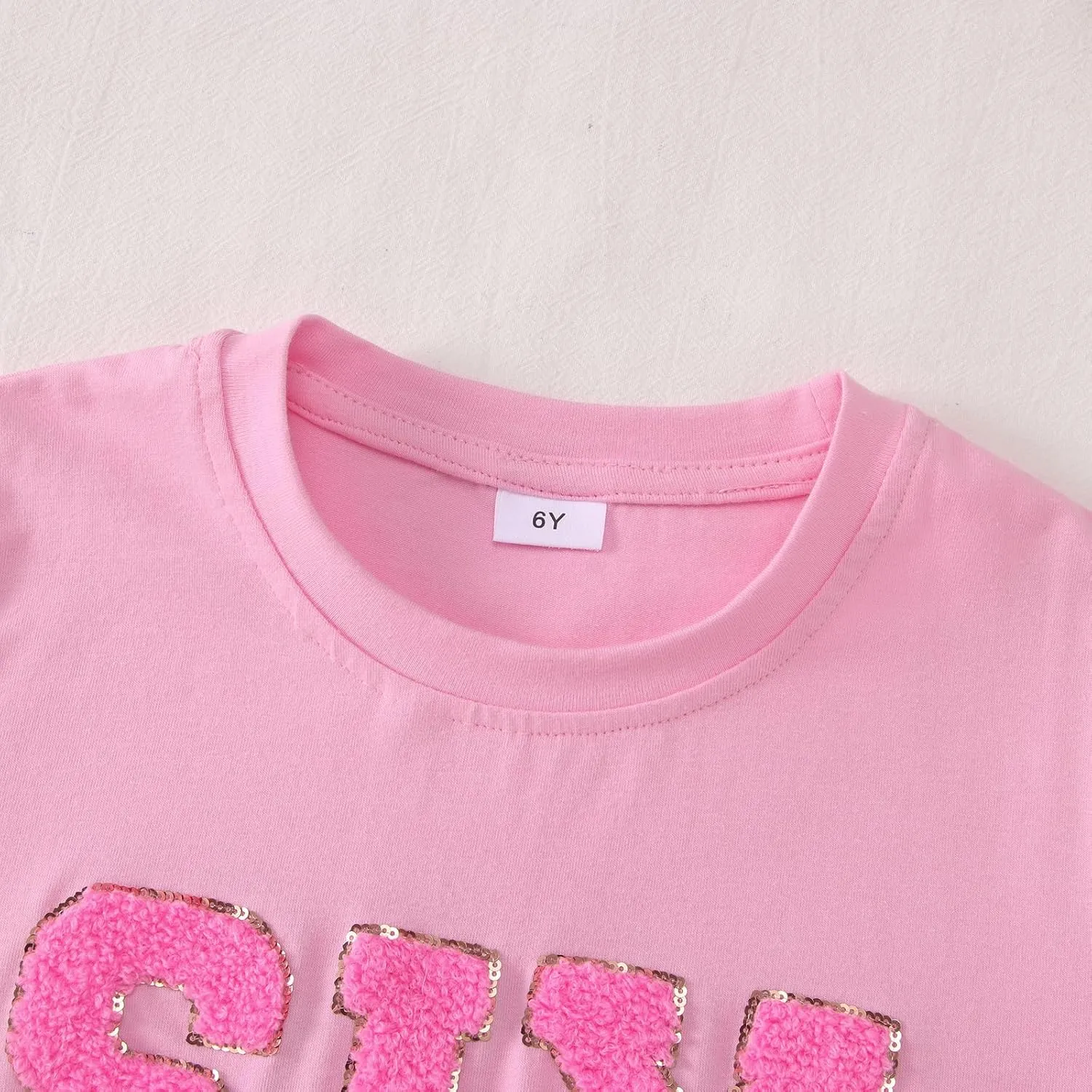 Ritatte Birthday Girl Shirt Kids Girls 5th 6th 7th 8th 9th 10th T-Shirts Sequin Embroidered Party Outfit 5-10 Years