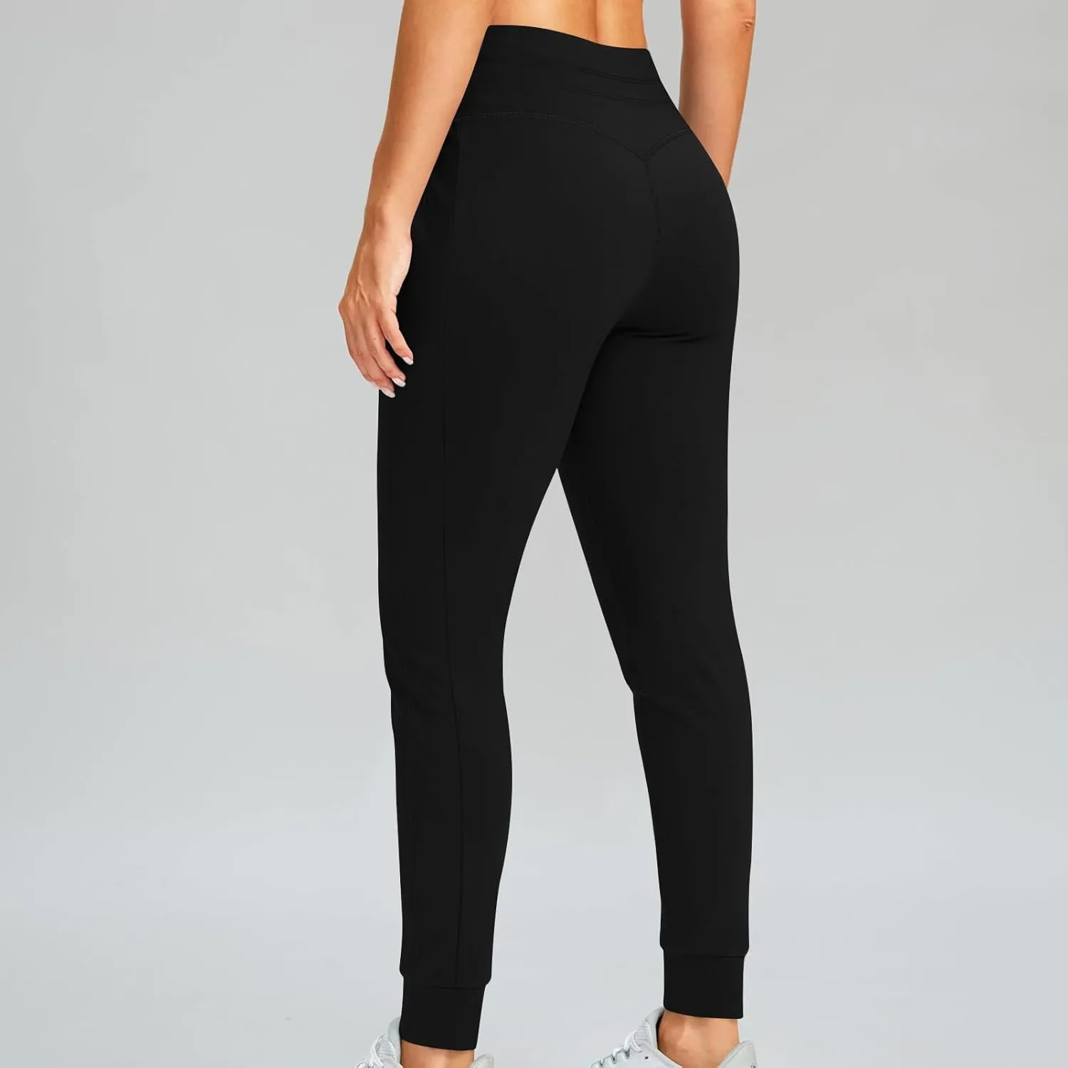 RKSTN Womens Fall Winter Yoga Pants Fleece Lined Leggings High Waist Drawstring Stretchy Sports Running Fitness Pant