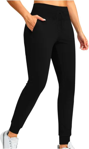 RKSTN Womens Fall Winter Yoga Pants Fleece Lined Leggings High Waist Drawstring Stretchy Sports Running Fitness Pant