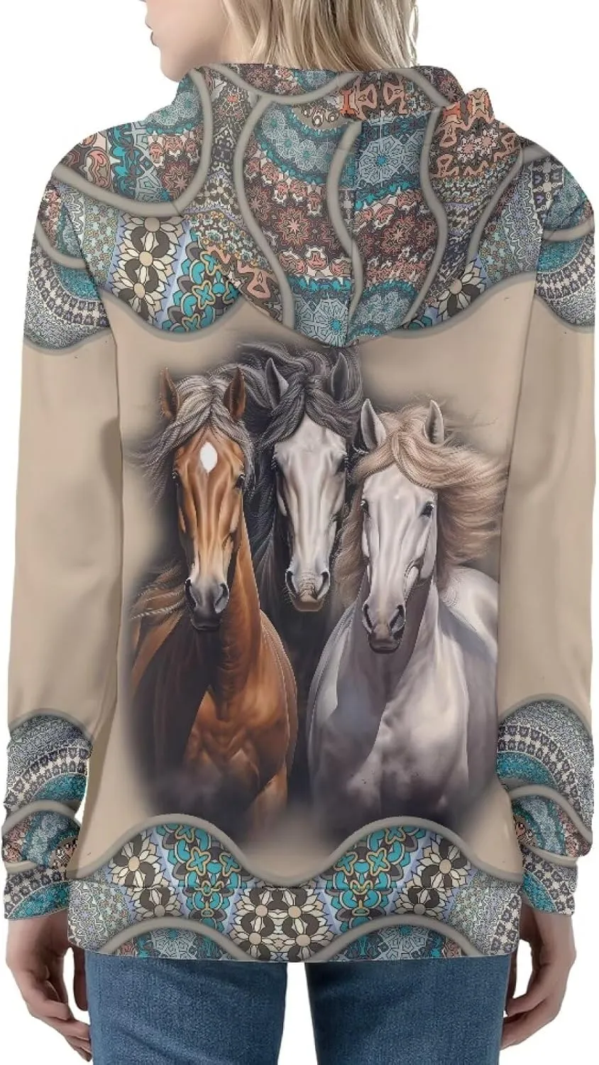 Showudesigns Zip Up Women's Hoodies & Sweatshirts XS-5XL