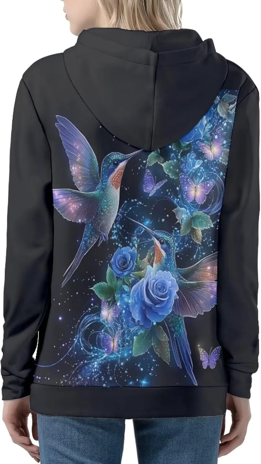 Showudesigns Zip Up Women's Hoodies & Sweatshirts XS-5XL