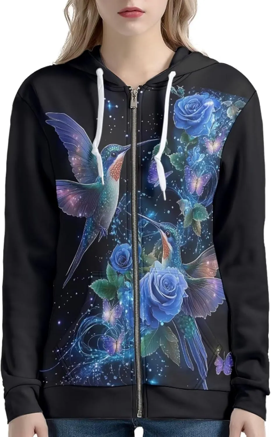 Showudesigns Zip Up Women's Hoodies & Sweatshirts XS-5XL