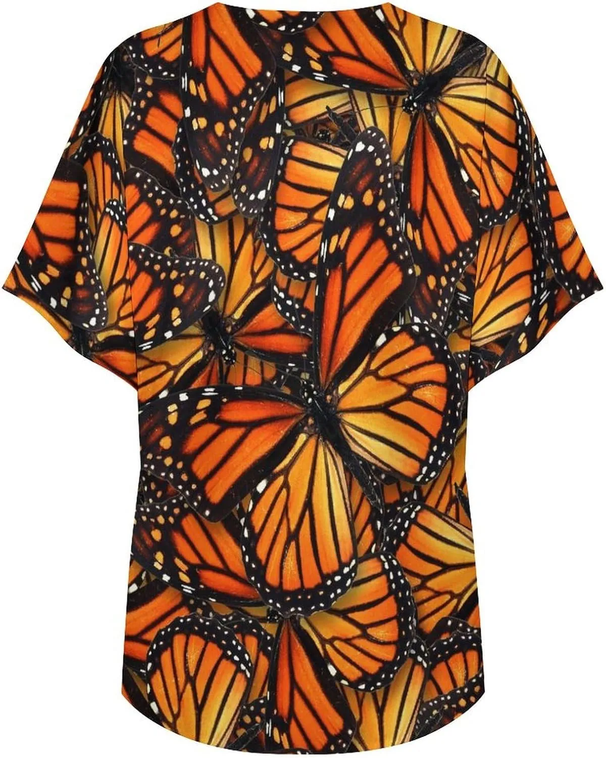 Summer Casual Short Sleeve Beach Kimono Coverup, Loose Fit Blouse Top Fashion Open Front Cardigan