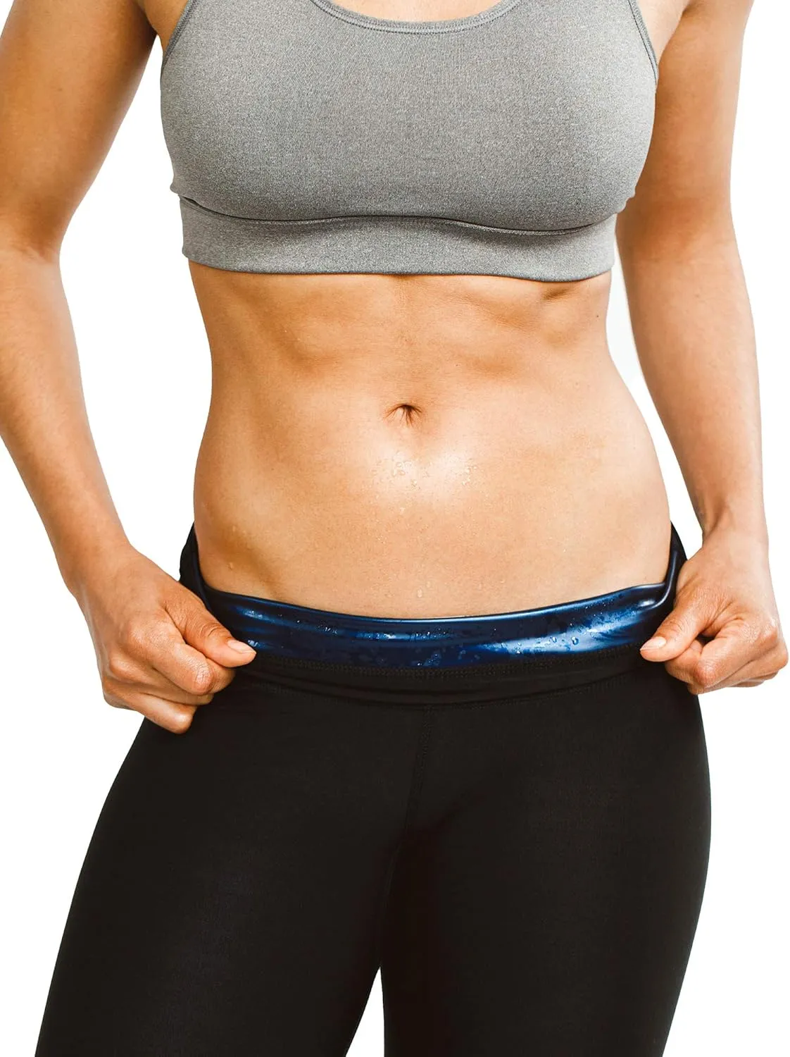 Sweat Shaper Women's Sauna Leggings Compression High Waist Yoga Pants Thermo Sweat Capris