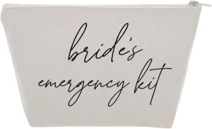 Tees & Tails Bride's Emergency Wedding Day Kit Gusseted Make-Up Bag for Oh Shit Kit (Canvas Bag Only) (Natural) (Natural, 9.5 x 5.5 x 3 Inches)