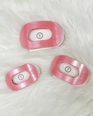 TELETIES Calming Coral Round Flat Hair Clip