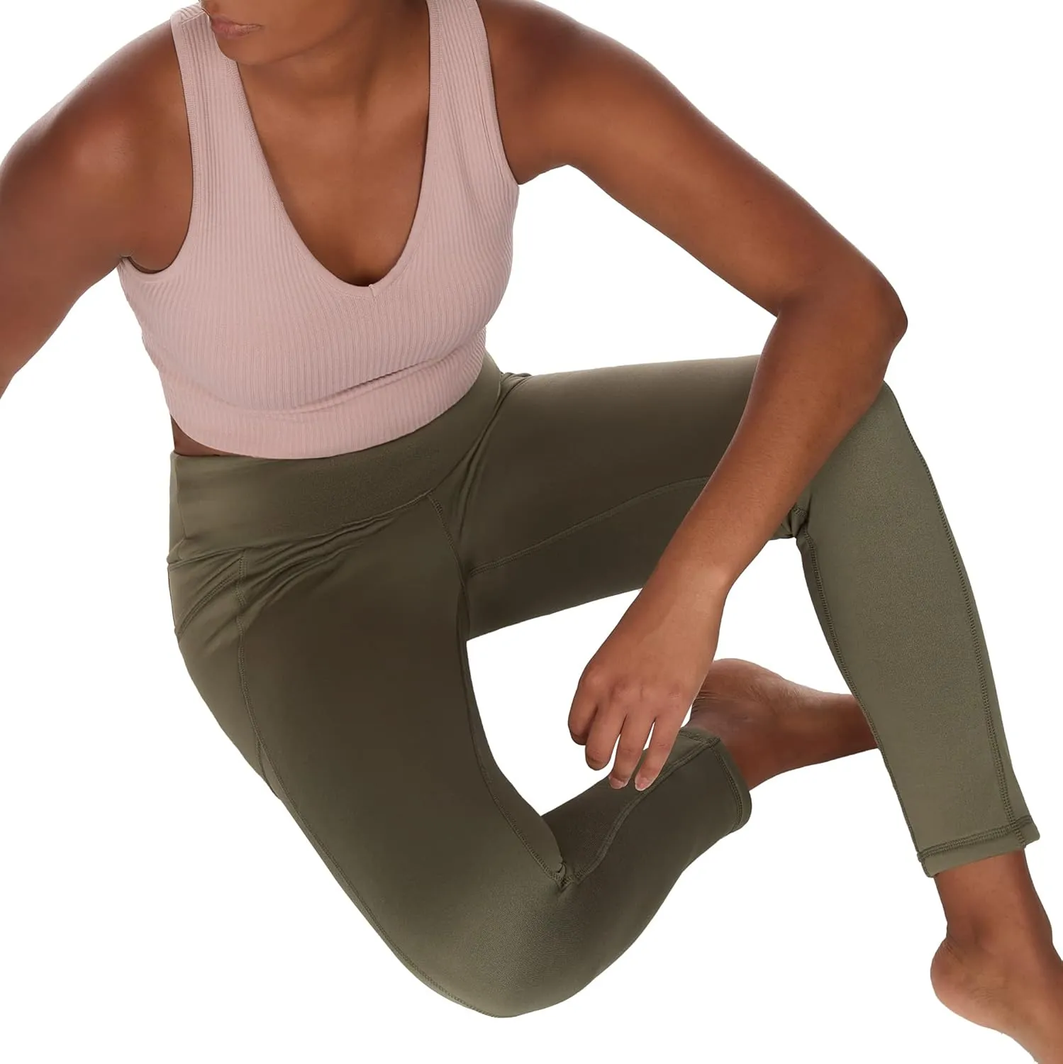 The American Outdoorsman Women's High Rise Fleece Leggings with Side Pocket, Moisture Wicking, Quick Dry Fabric