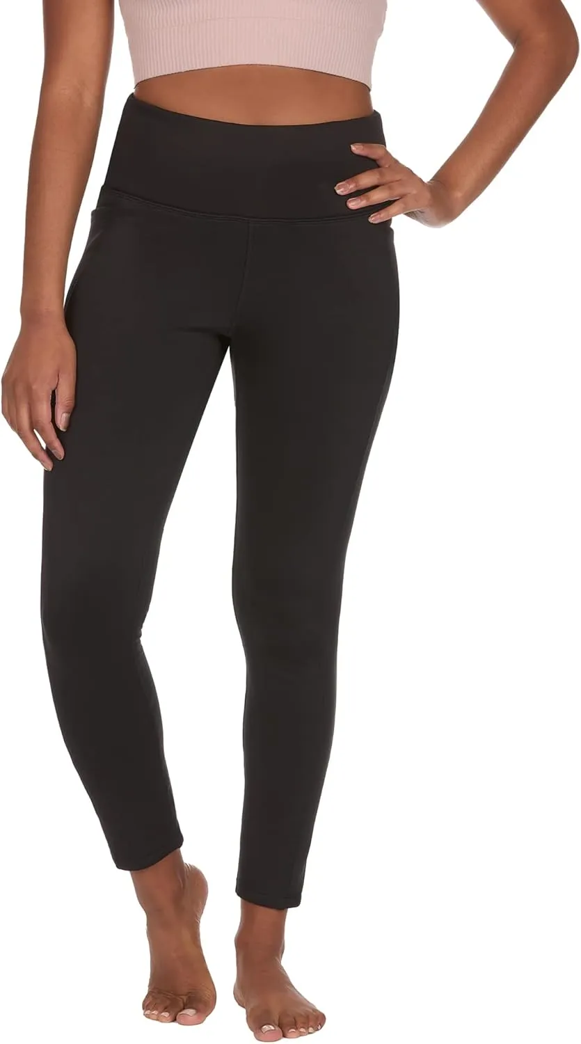 The American Outdoorsman Women's High Rise Fleece Leggings with Side Pocket, Moisture Wicking, Quick Dry Fabric