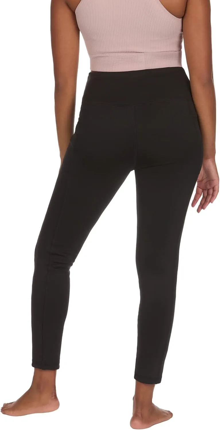 The American Outdoorsman Women's High Rise Fleece Leggings with Side Pocket, Moisture Wicking, Quick Dry Fabric