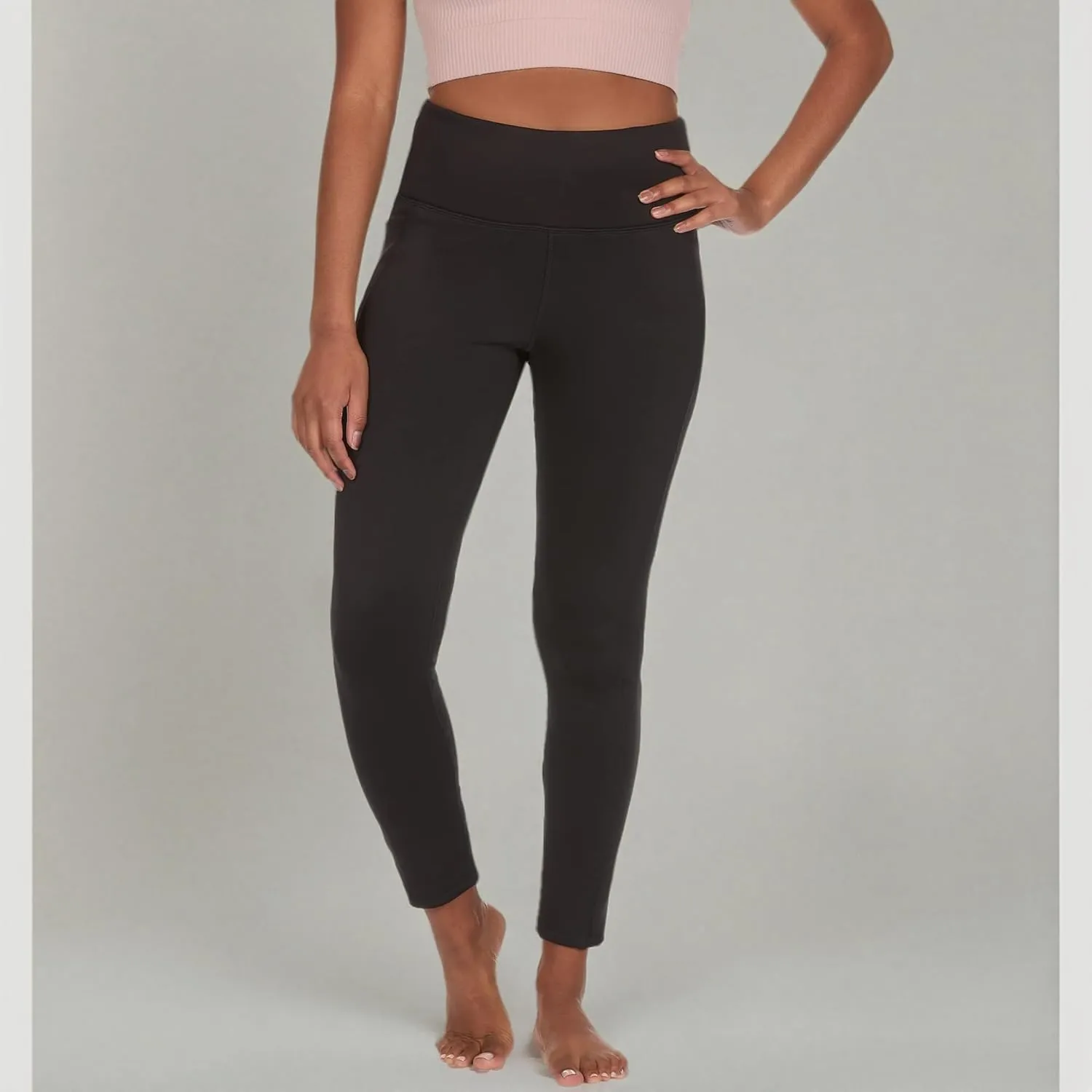 The American Outdoorsman Women's High Rise Fleece Leggings with Side Pocket, Moisture Wicking, Quick Dry Fabric