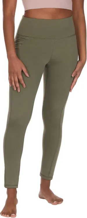 The American Outdoorsman Women's High Rise Fleece Leggings with Side Pocket, Moisture Wicking, Quick Dry Fabric