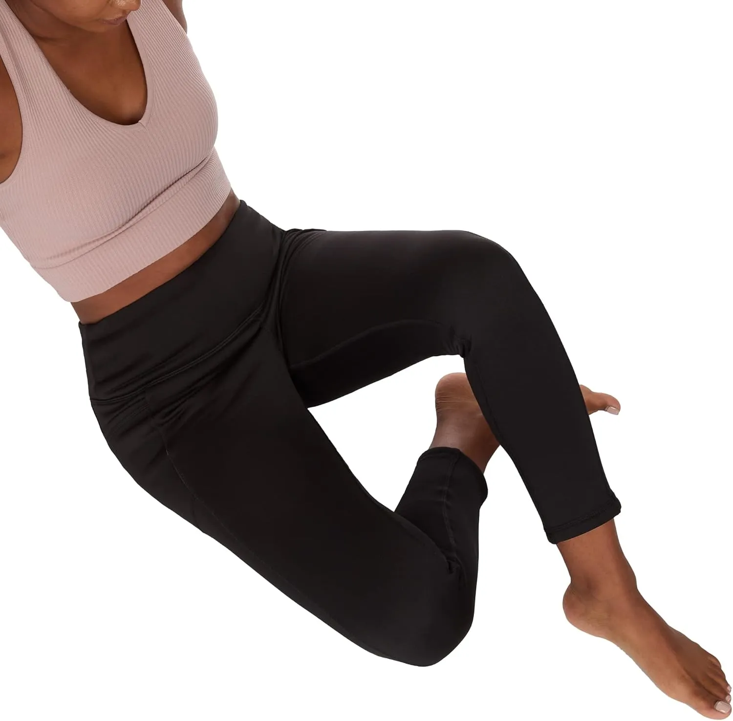 The American Outdoorsman Women's High Rise Fleece Leggings with Side Pocket, Moisture Wicking, Quick Dry Fabric