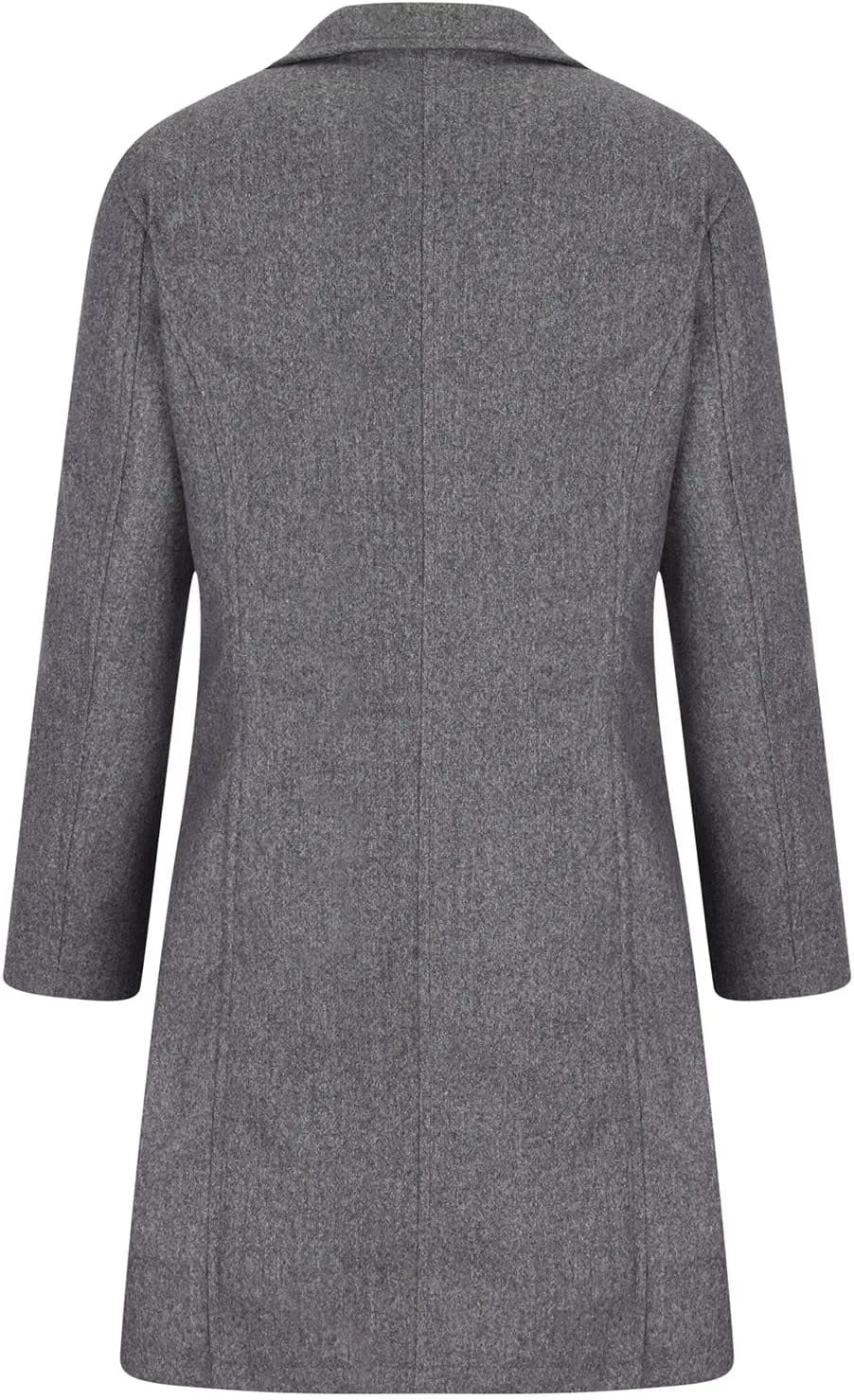 Trench Coat Women Winter Wool Pea Coat Stand Collar Single Breasted Jacket Casual Thicken Overcoat with Pockets