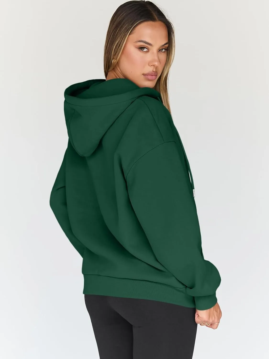 Trendy Queen Womens Zip Up Hoodies Oversized Sweatshirts Fall Fashion Outfits Casual Jackets 2025 Winter Clothes