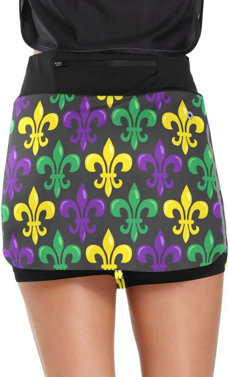 Ukrainian Flag Women's Golf Tennis Skort Classic Athletic Skirt Everyday Casual Skort with Pockets
