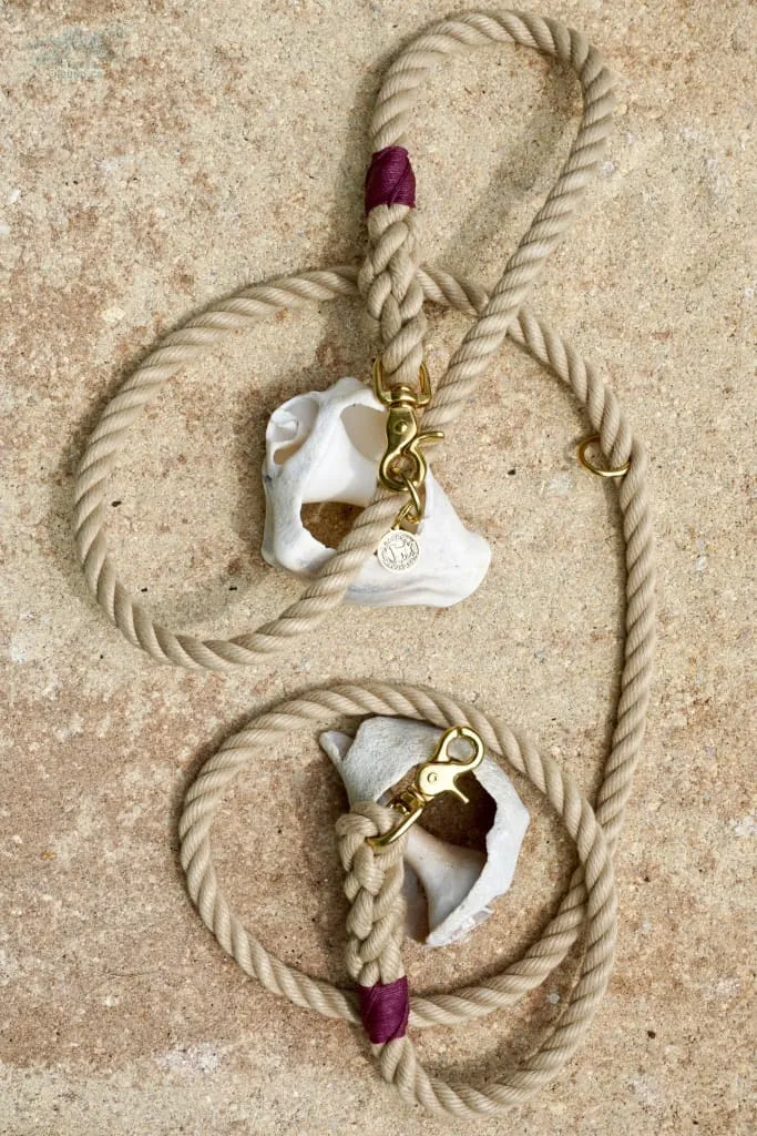 WHOLE LOTTA LEASH Adjustable Nantucket Rope Leash