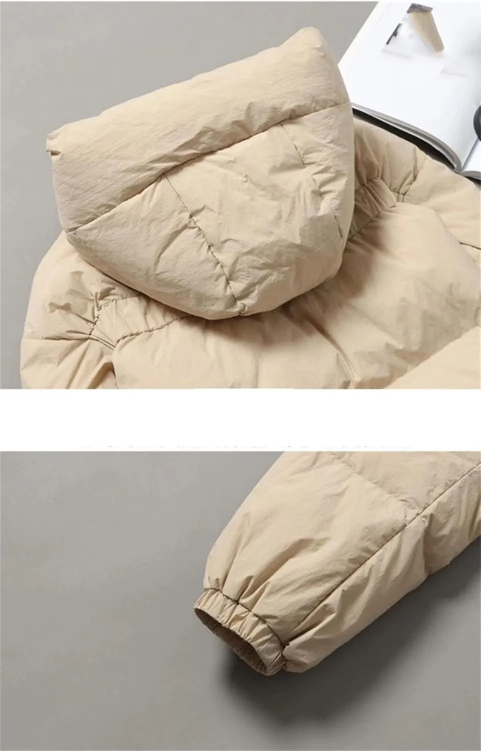 Women Casual Hooded Cotton Coats Thicken Warm Down Cotton Parkas Puffer Coat Zipper Padded Outwear Tops