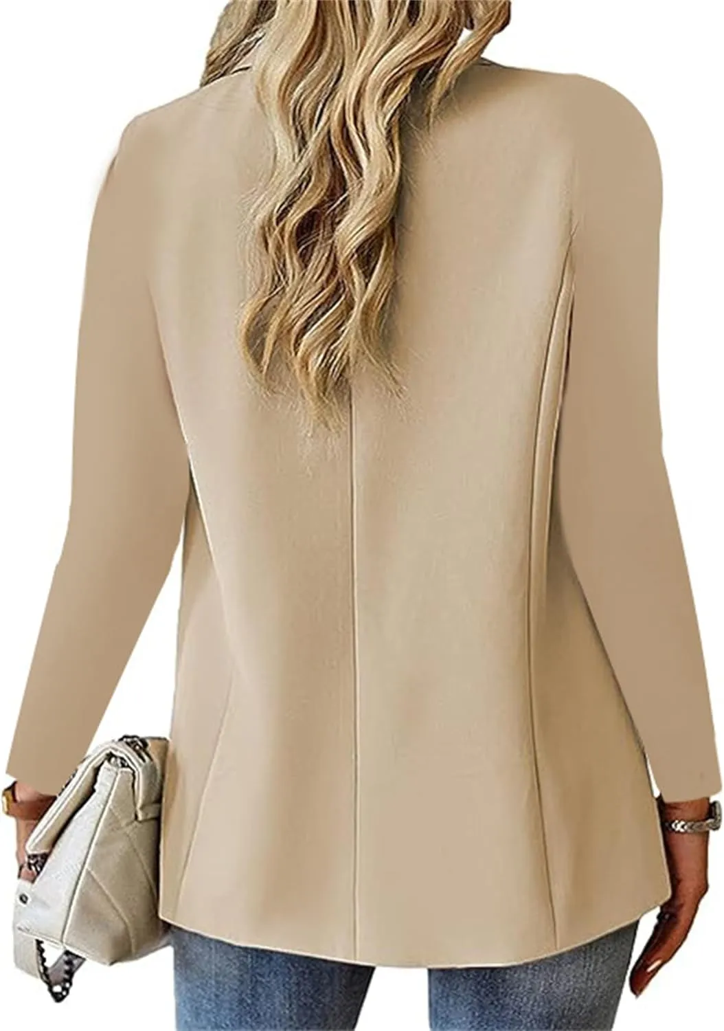 Womens Blazers for Work Casual Trendy Business Casual Jackets Open Front Cardigan Jacket Work Office Blazer Outwear