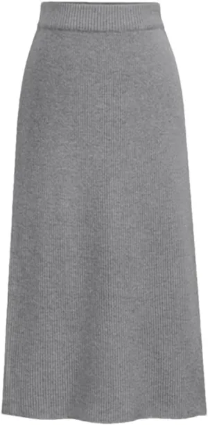 Women's Bodycon Split Pencil Skirt Elastic High Waist Knit Skirts Classic A-Line Skirt Office Lady Work Skirts