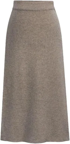 Women's Bodycon Split Pencil Skirt Elastic High Waist Knit Skirts Classic A-Line Skirt Office Lady Work Skirts