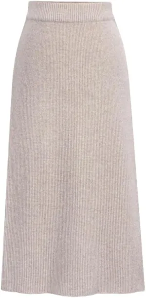 Women's Bodycon Split Pencil Skirt Elastic High Waist Knit Skirts Classic A-Line Skirt Office Lady Work Skirts