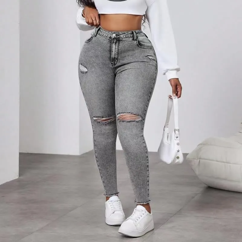 Womens High Waist Stretch Jeans Bell Bottom Jeans Push Up Butt Lifting Skinny Denim Pants