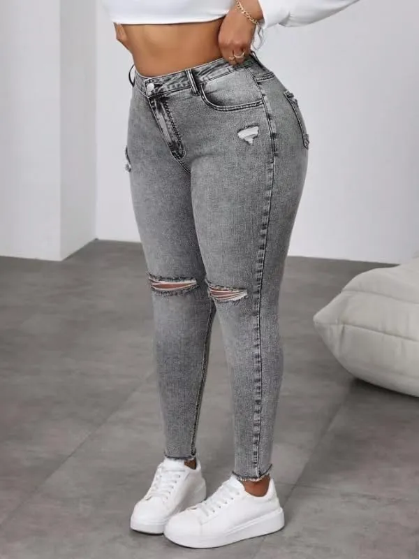 Womens High Waist Stretch Jeans Bell Bottom Jeans Push Up Butt Lifting Skinny Denim Pants