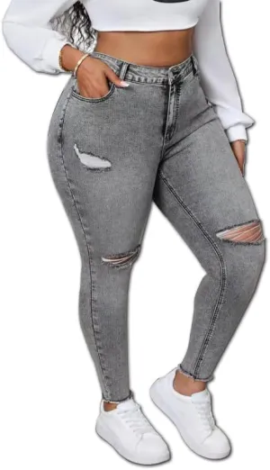 Womens High Waist Stretch Jeans Bell Bottom Jeans Push Up Butt Lifting Skinny Denim Pants