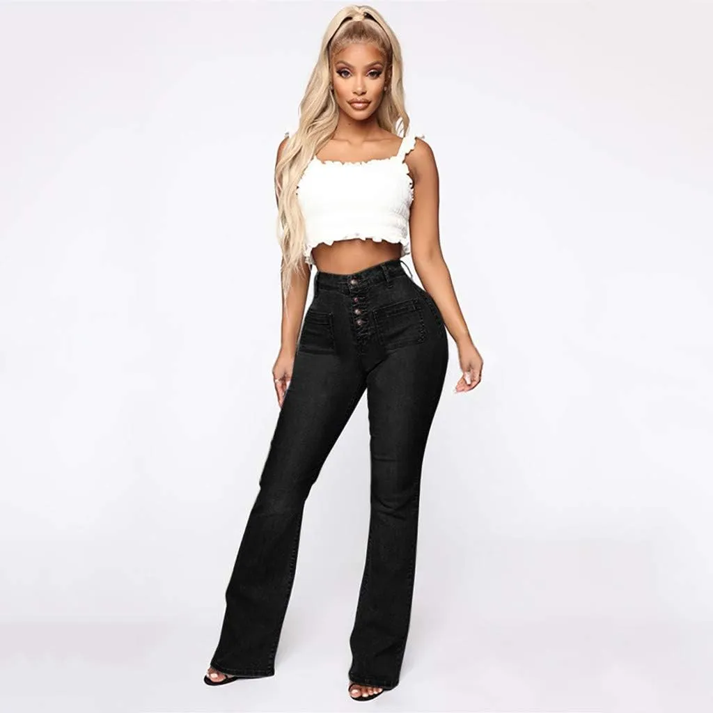 Womens Jeans Up Pants Jeans Mid Womens Poket Lace Denim Casual Women's Jeans Plus Size Skinny Jeans for Women Jeans