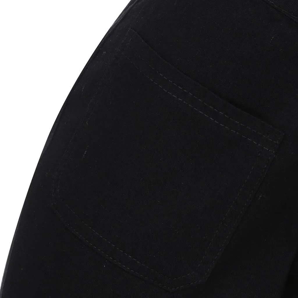 Womens Jeans Up Pants Jeans Mid Womens Poket Lace Denim Casual Women's Jeans Plus Size Skinny Jeans for Women Jeans