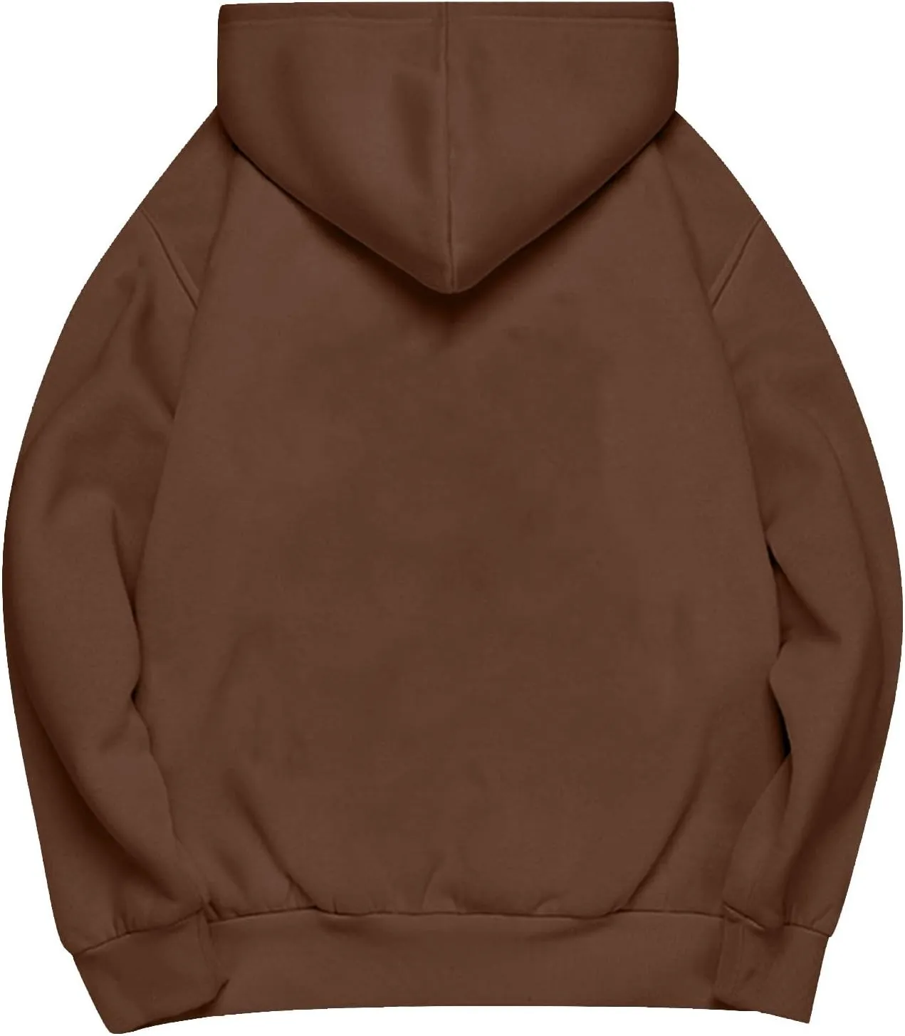 Women's Long Sleeve Oversized Hoodies Fall Drop Shoulder Casual Loose Pullover Padded Hooded Sweatshirt with Pockets