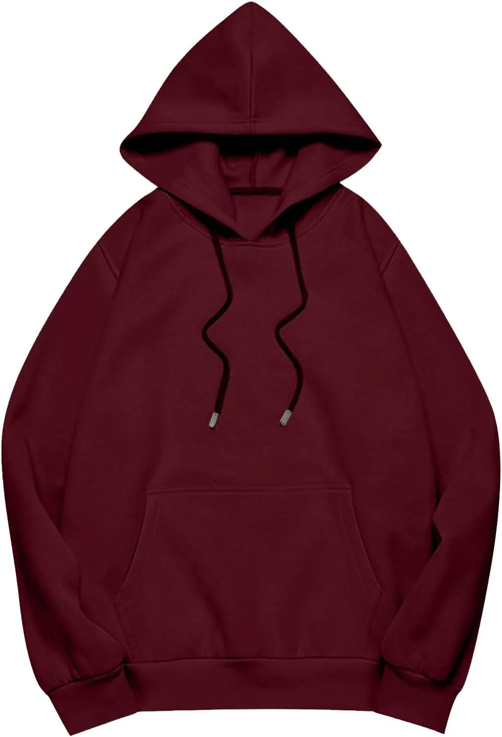 Women's Long Sleeve Oversized Hoodies Fall Drop Shoulder Casual Loose Pullover Padded Hooded Sweatshirt with Pockets