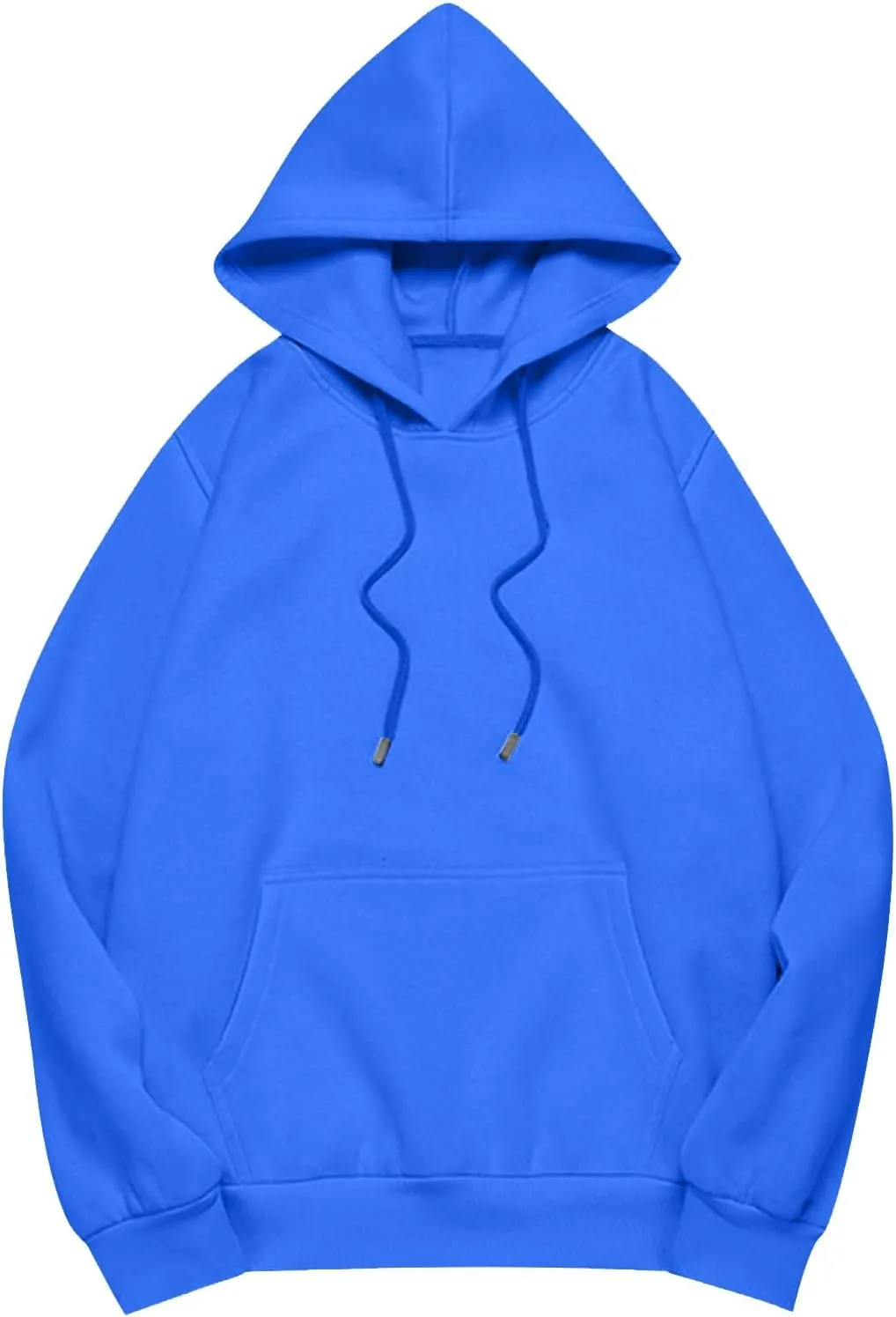 Women's Long Sleeve Oversized Hoodies Fall Drop Shoulder Casual Loose Pullover Padded Hooded Sweatshirt with Pockets