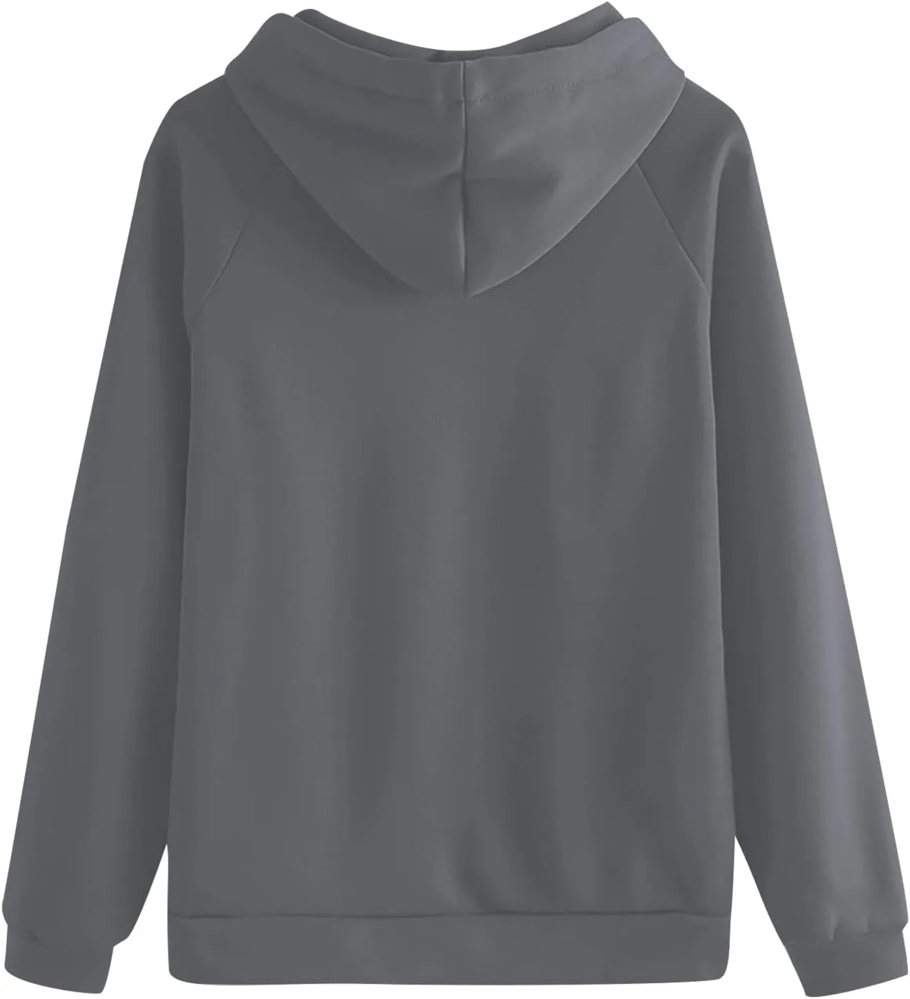 Womens Plain Winter Hoodies Oversized Casual Sweatshirt with Pocket Long Sleeve Hooded Sweater Basic Comfy Pullover