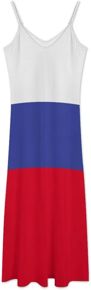 Women's Summer Camisole Dress Seychelles Flag Classic Camisole Unique Party Formal Wedding Guest Dresses